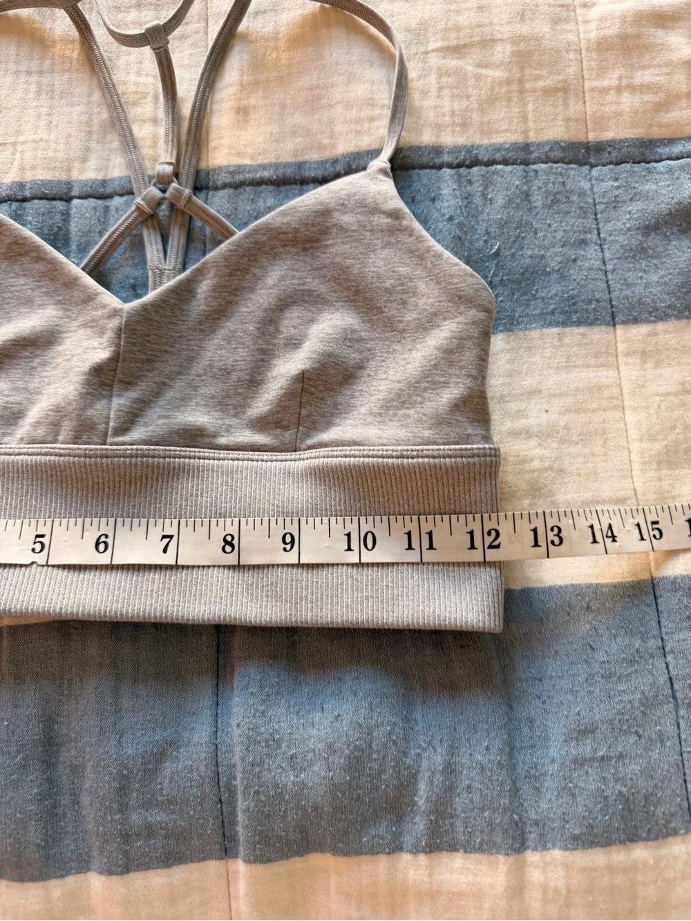 Alo Yoga Alosoft Lavish Sports Bra Heather Grey Size S